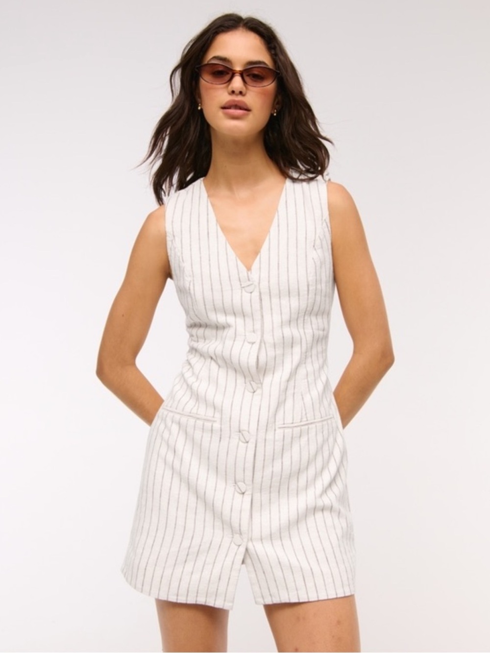 abercrombie blue and white striped dress + Fitch Blue/White adjustable straps Abercrombie & Fitch Strapless Dress